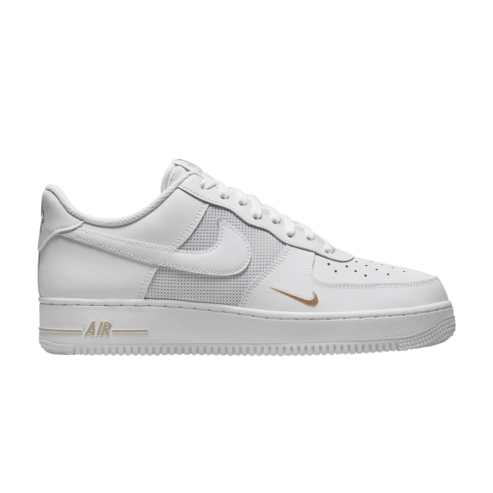 Nike Air Force 1 Low White Desert Khaki Mini Swoosh