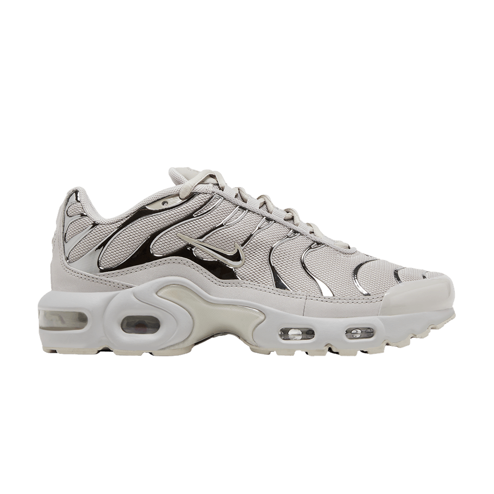 Nike Air Max Plus Light Iron Ore Gym Red Smoke Grey Metallic Silver (GS)
