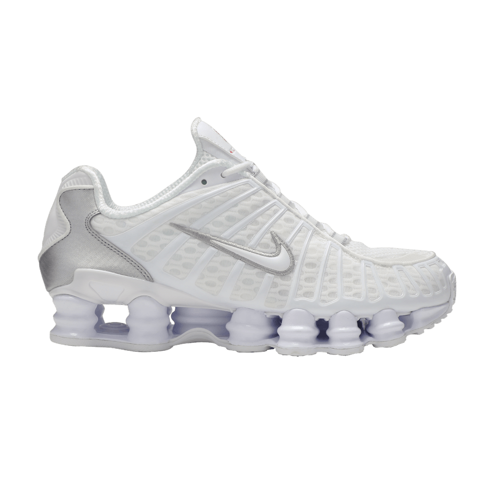 Nike Shox TL White Metallic Silver Max Orange (Women's)