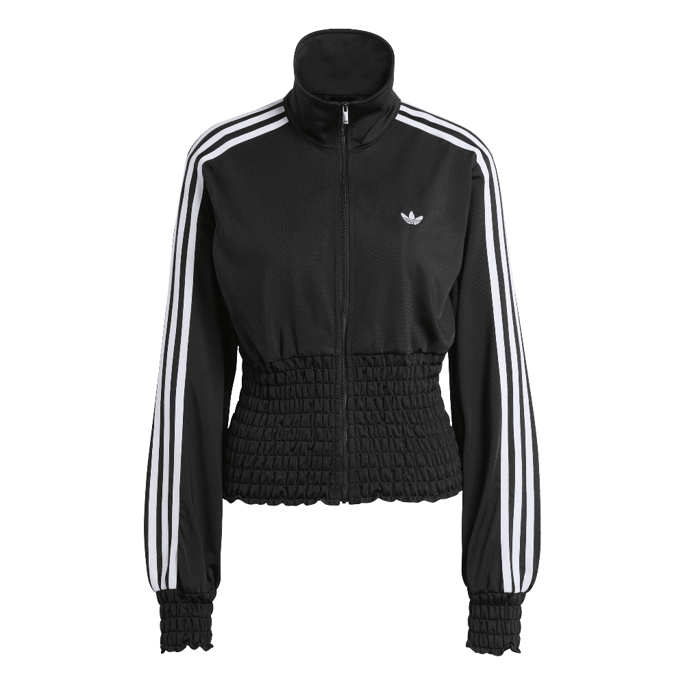 Adidas Smocked Firebird Track Top Black